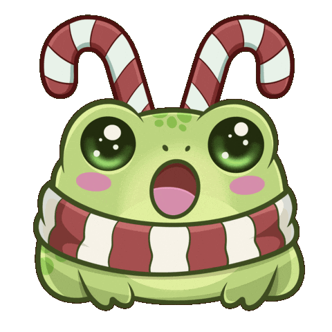 Candy Cane Christmas Sticker