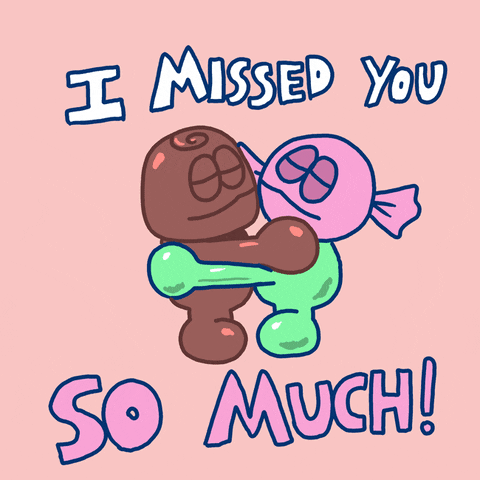 Miss You Love GIF by GIPHY Studios 2021