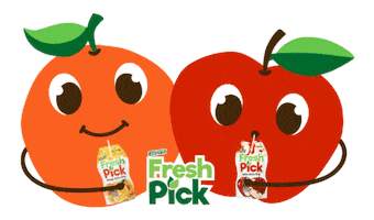 Orange Apple Sticker by Zesto Fresh Pick
