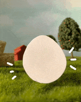 chicken or the egg GIF by Carly Berry