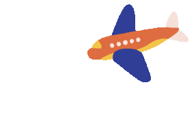 Travel Airplane Sticker