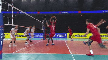Smash Left Handed GIF by Volleyball World
