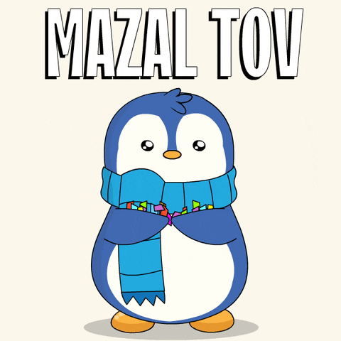 Mazel Tov Happy Birthday GIF by Pudgy Penguins