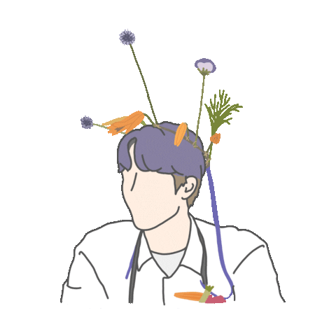 Jin Sunflower Sticker