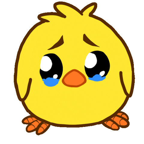 Sad Piou Sticker