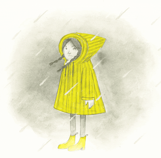 Rainy Day Illustration GIF by Veronica Mang