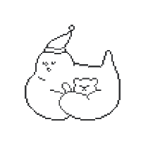 Sleepy Pixel Sticker