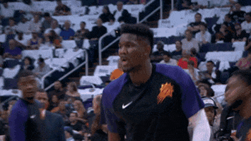 excited deandre ayton GIF by NBA