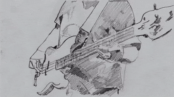 Animation Bassplayer GIF