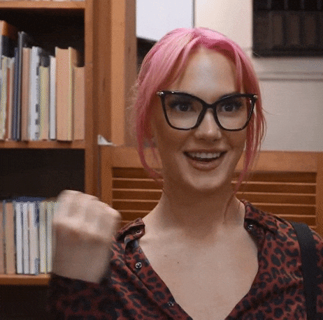 pink raise your glass gif