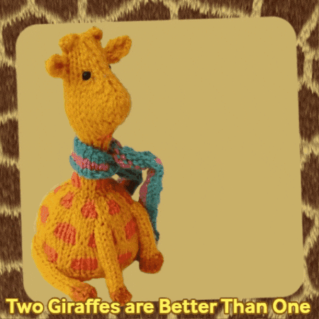 Giraffe GIF by TeaCosyFolk
