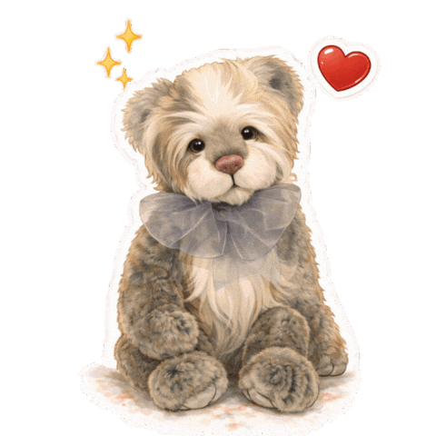 Teddy Bear Love Sticker