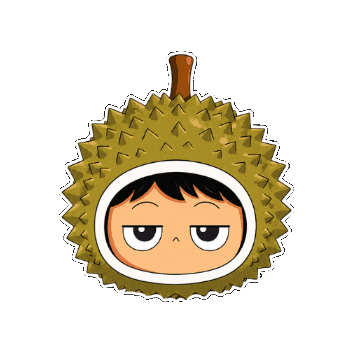 Durian Sticker by Fiziwoo