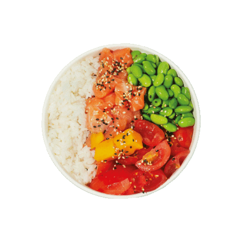 Poke Bowl Sushi Time Sticker by I Love Poke