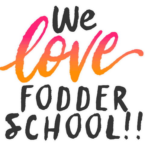 Fodder School Sticker by willaworkshops