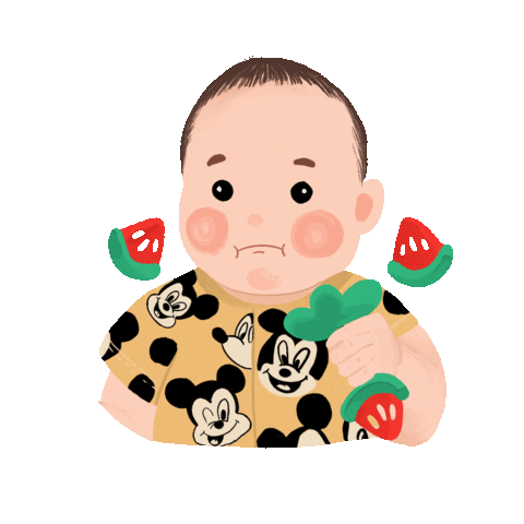 New Born Illustration Sticker