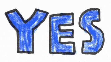 Rainbow Yes GIF
