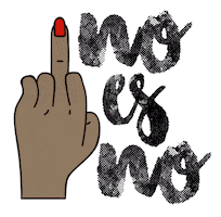 Hand No Sticker by Mandhala