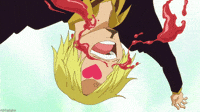 One piece sanji nosebleed on Make a GIF