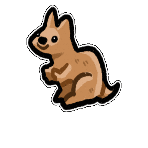 Australia Hopping Sticker