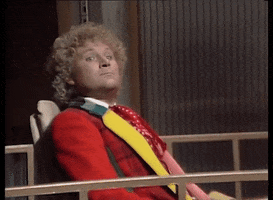 Colin Baker Crash Zoom GIF by Doctor Who - Find & Share on GIPHY