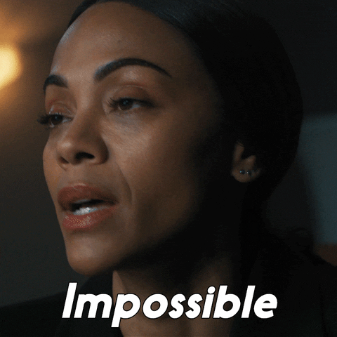 This Is Absurd Zoe Saldana GIF by Paramount+