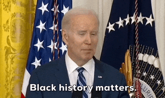 Joe Biden Black History Month GIF by GIPHY News