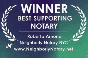 Best Supporting Actress Logo GIF by NeighborlyNotary®