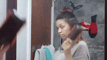 blow dry natural hair GIF by BuzzFeed