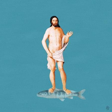 walking on water miracle GIF by Scorpion Dagger