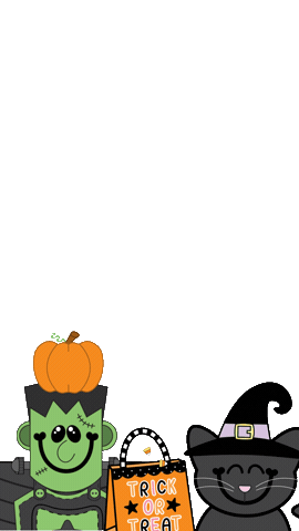 Trick Or Treat Pumpkin Sticker by Schoolgirl Style Classroom Decor