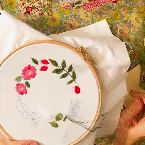 Sewing Embroidery GIF by Alice Caroline - Find & Share on GIPHY