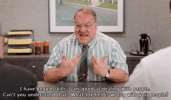 frustrated office space GIF