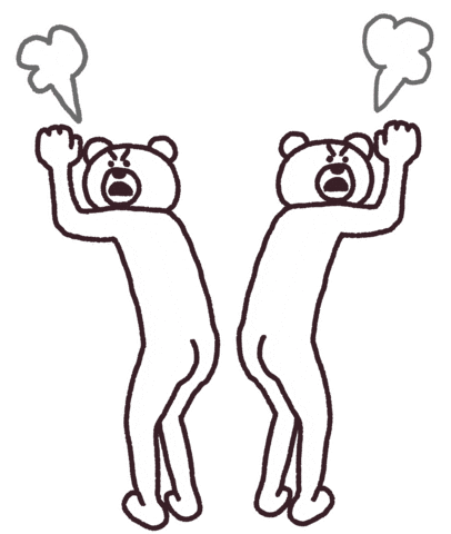 Angry Dog Sticker by takadabear