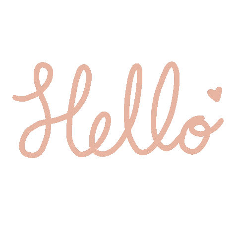 Heart Hello Sticker