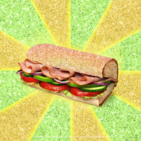 glitter sandwich GIF by Subway Sverige