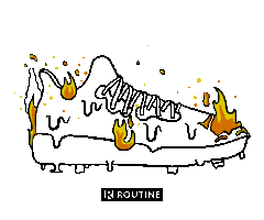 Fire Drake Sticker by Routine Baseball