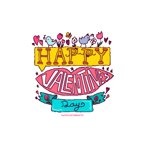 Valentines Day Love Sticker by 360 Tour Toronto