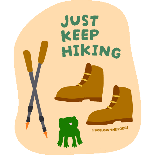 Japan Hiking Sticker by Follow The Frogs