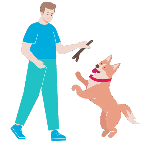 Dog Hund Sticker by Deutsche Familienversicherung