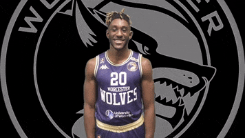 Basketball Flexing GIF by Worcester Wolves