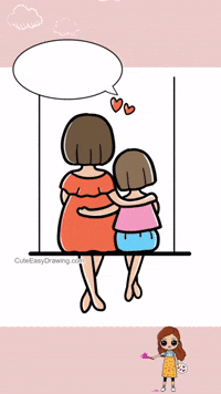 Mother’s Day Love – Mom Hugging Daughter