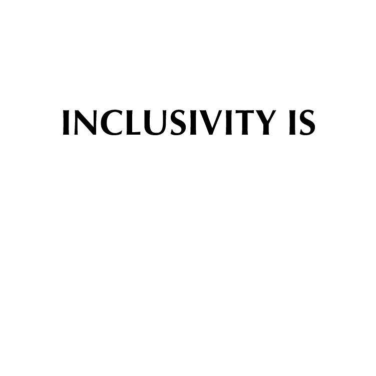 Inclusivity Sizeinclusive Sticker by Everybody & Everyone