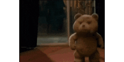 Teddy Bear Fighting Sticker