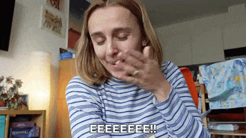 Excited New Clothes GIF by HannahWitton