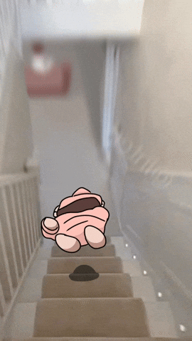Fall Down The Stairs GIF