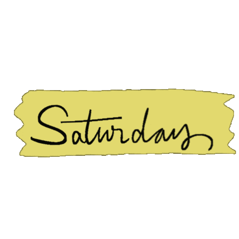 Saturday 한글 Sticker