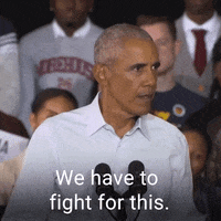 Barack Obama Fighting GIF by The Democrats