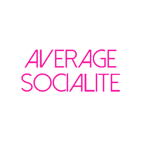 Average Socialite Sticker