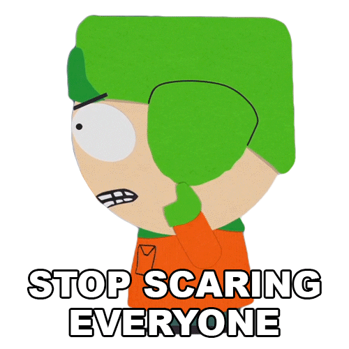 Scared Kyle Broflovski Sticker by South Park for iOS & Android | GIPHY